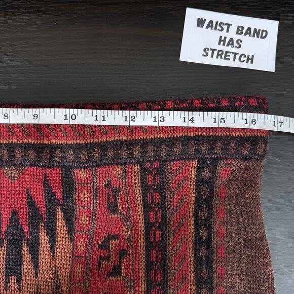 Peruvian Perfection Skirt Womens XL Alpaca Knit Hand Made Peru Southwestern Boho - Picture 8 of 10